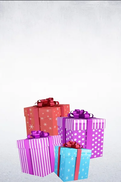Composite image of presents — Stock Photo, Image