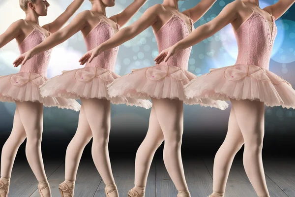 Composite image of ballerinas are dancing — Stock Photo, Image