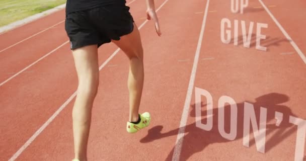 Hombre atlético corriendo — Vídeos de Stock