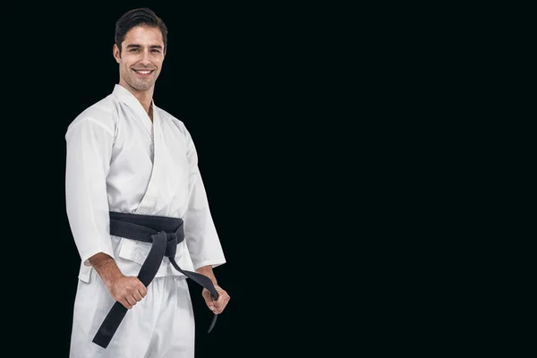 Savaşçı sıkılaştırıcı karate kemer — Stok fotoğraf