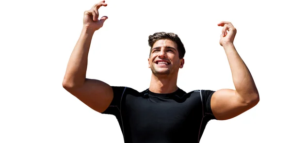 Retrato de deportista feliz — Foto de Stock