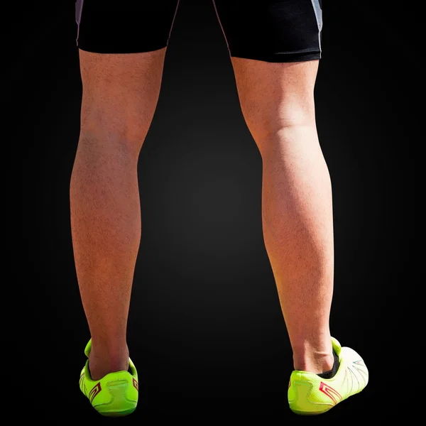 Close up of sportsman legs — Stock Photo, Image