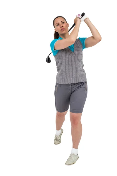 Golf player taking a shot — Stock Photo, Image