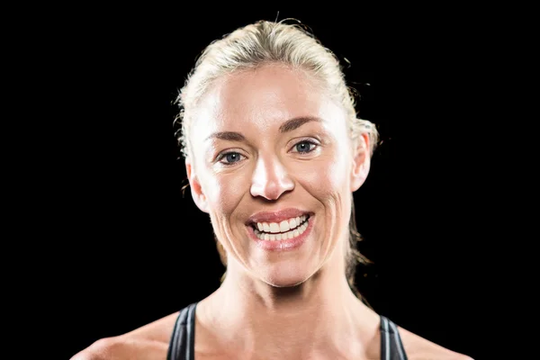 Close-up of athlete smiling — Stock Photo, Image