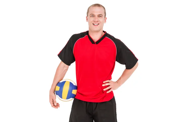 Sportler mit einem Volleyball — Stockfoto