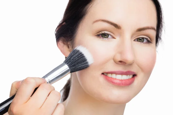 Gorgeous Woman applying makeup — Stock Photo, Image
