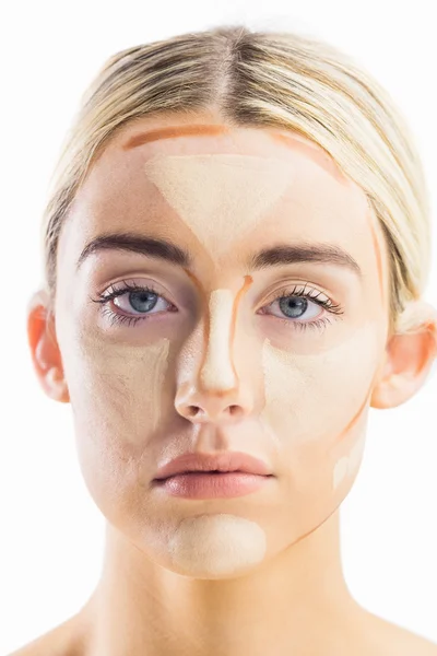 Woman with contouring makeup — Stock Photo, Image