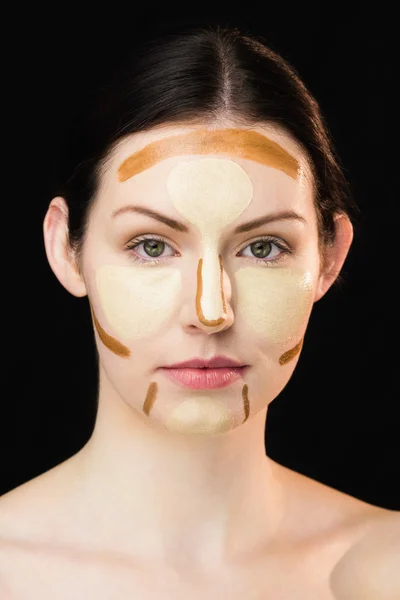 Mujer con maquillaje contorneante —  Fotos de Stock