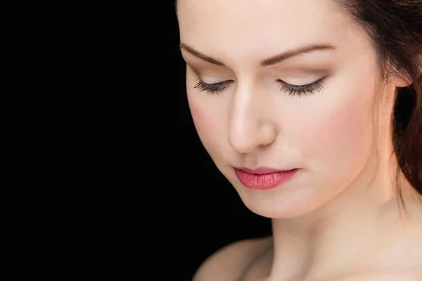 Vrouw poseren voor de camera — Stockfoto