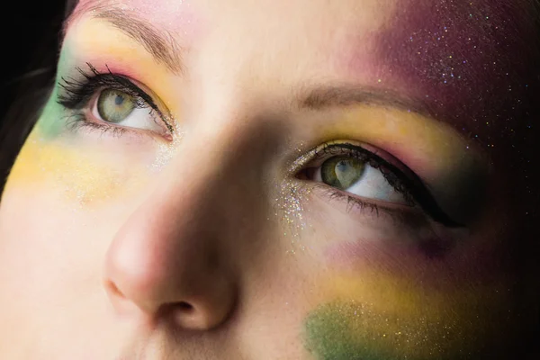 Focus on woman's makeup — Stock Photo, Image