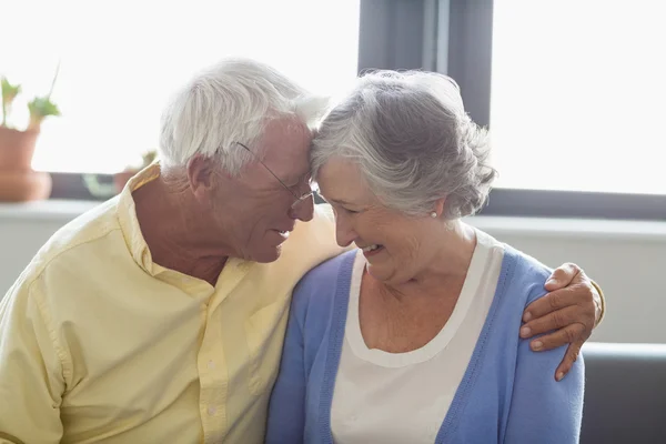 Senior couple hugging each other — Stock Photo, Image