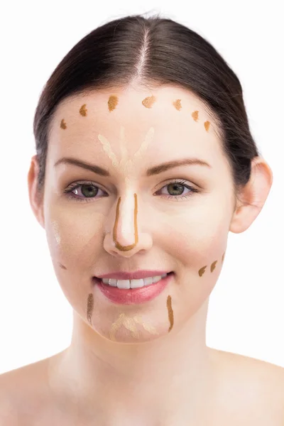 Woman with contouring makeup — Stock Photo, Image