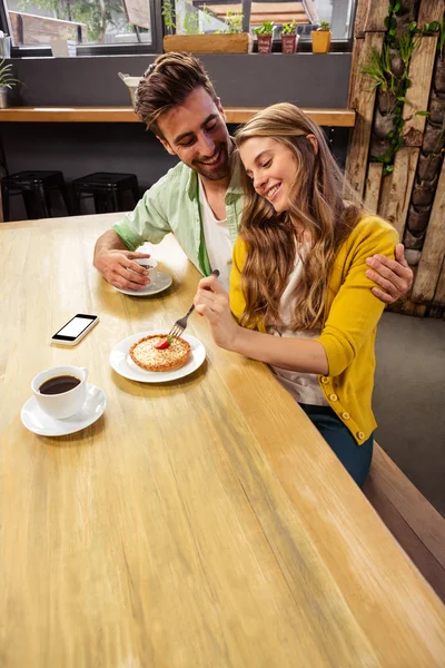 Lovely couple getting a hug — Stock Photo, Image