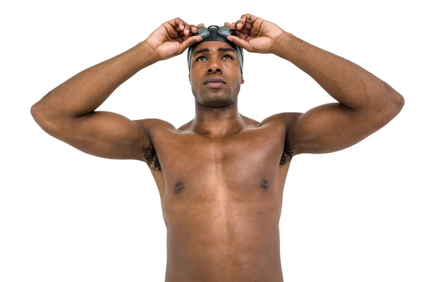 Swimmer ready to dive — Stock Photo, Image