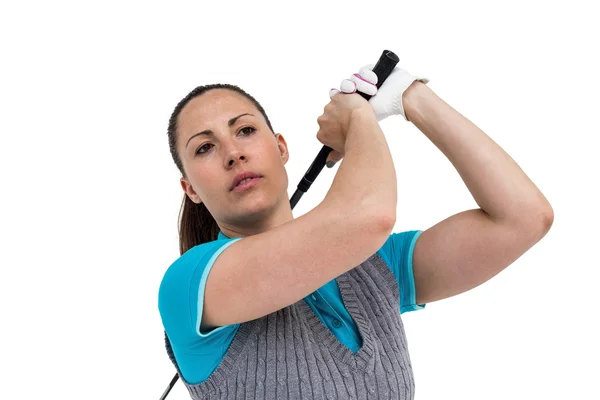 Golf player taking a shot — Stock Photo, Image