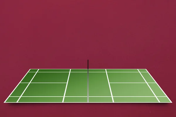 Plan de campo de tenis — Foto de Stock