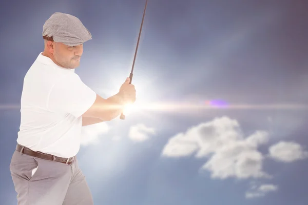Golfspieler beim Schießen — Stockfoto