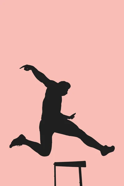 Atlama pratik kadın — Stok fotoğraf