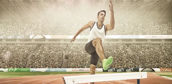 Male athlete running — Stock Photo, Image