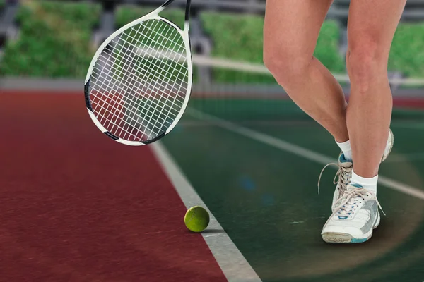 Athlète jouant au tennis — Photo