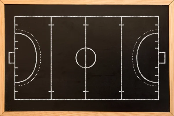 Handball field plan — Stock Photo, Image