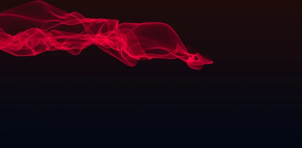 Design de onda vermelha — Fotografia de Stock