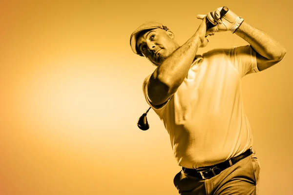 Golf-spelare tar skott — Stockfoto