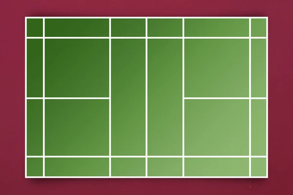 Tennis veld plan — Stockfoto