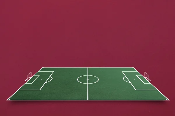 Plano de campo de futebol — Fotografia de Stock