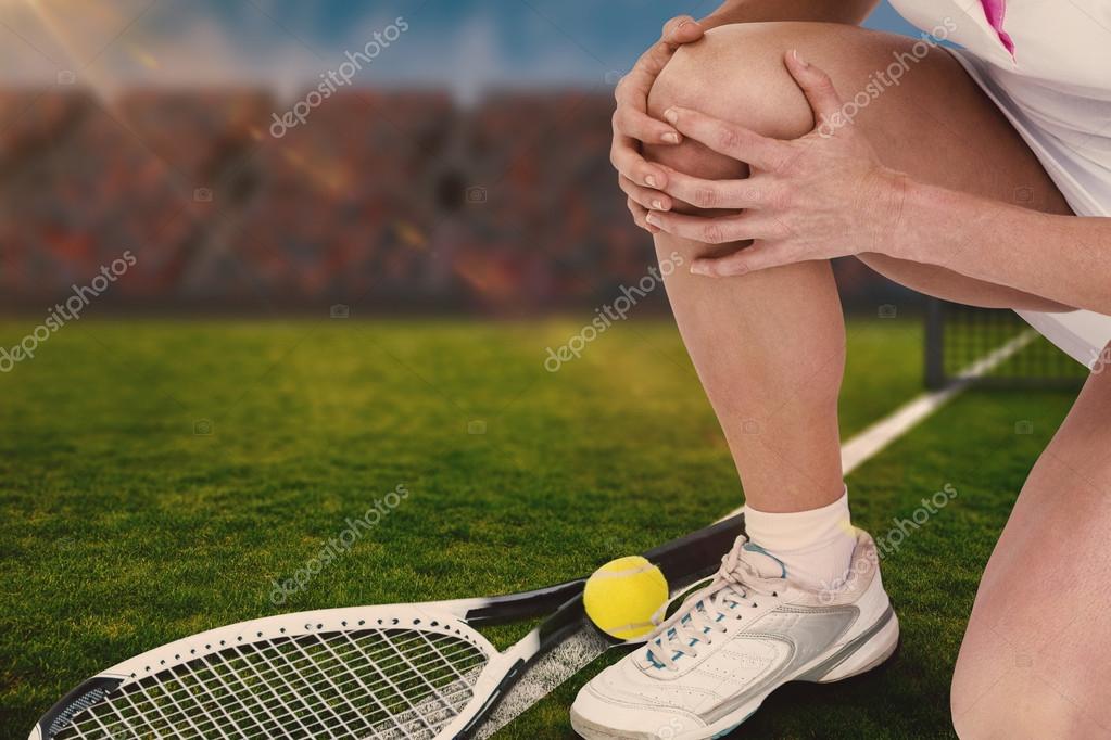 Injured tennis player Stock Photo by ©Wavebreakmedia 113560244