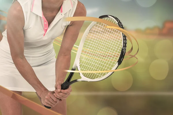 Tenis oynamaya atlet — Stok fotoğraf