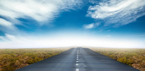 Empty long road — Stock Photo, Image