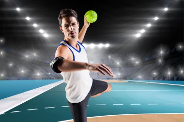athlete man throwing ball clipart