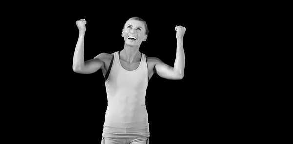腕の運動の女性 — ストック写真