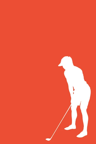 Женщина играет в гольф — стоковое фото