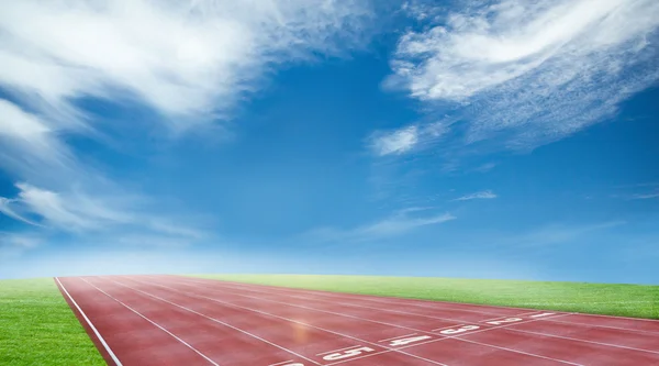 Blick auf Laufstrecke — Stockfoto