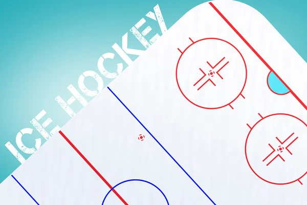 Ice hockey message on white background — Stock Photo, Image