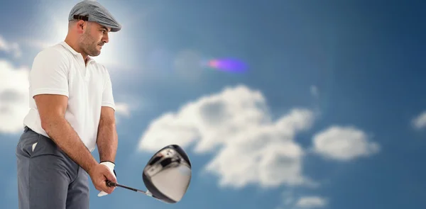 Golfspieler beim Schießen — Stockfoto