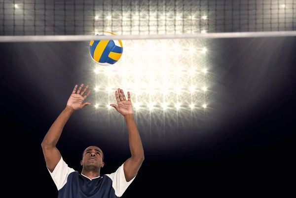 Sportler spielt Volleyball — Stockfoto