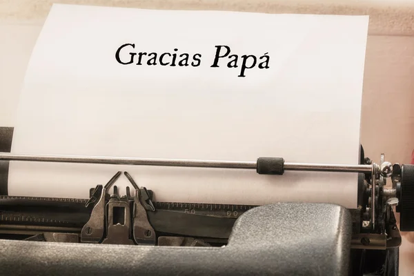 Parole gracias papa — Foto Stock