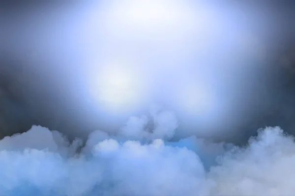 Cloudy sky with lights — Stock Photo, Image