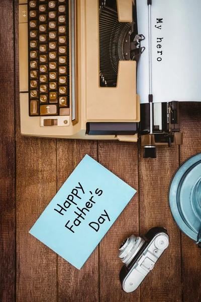 Fathers day messages written on paper — Stock Photo, Image