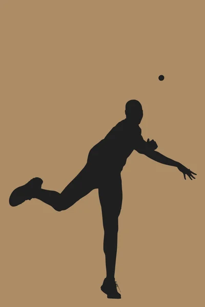 Sportsman throwing a shot — Stock Photo, Image