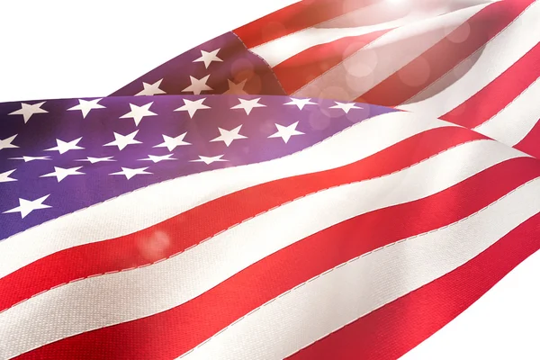 Flagge Amerikas schwenkend — Stockfoto