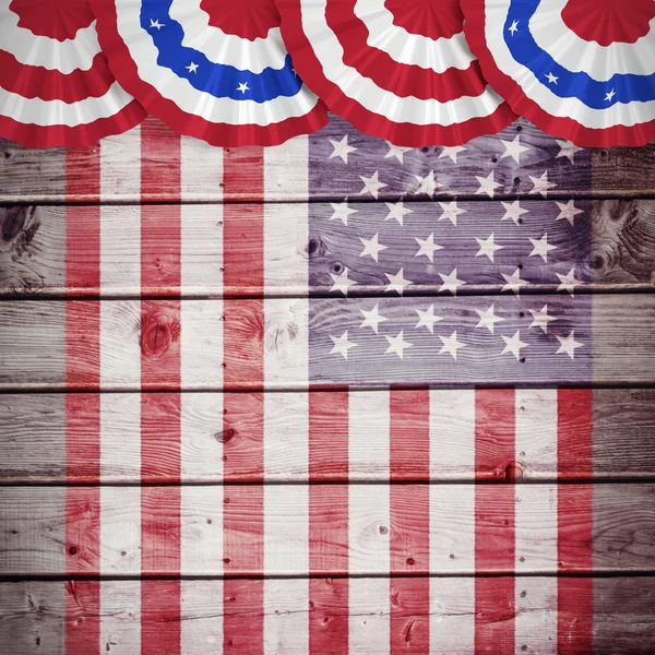 Samengestelde afbeelding van Verenigde Staten nationale vlag — Stockfoto