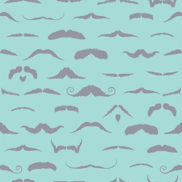 Mustaches against blue background — Stock Photo, Image