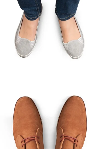 Raslantı giyimli kadın ayakları — Stok fotoğraf