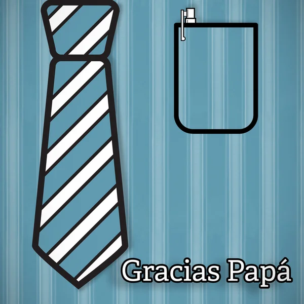 Word gracias papa — Stock Photo, Image