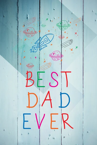 Palabra mejor papá nunca — Foto de Stock