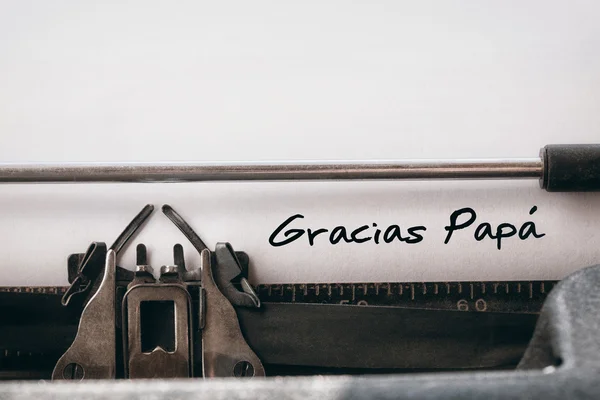 Worte gracias papa — Stockfoto